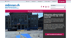 Desktop Screenshot of maenner.ch
